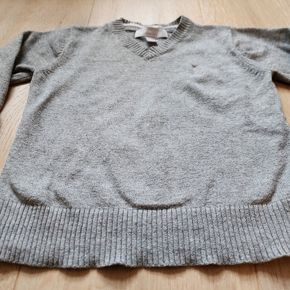 Kids Cotton and Cashmere V Neck Sweater Size 2T - Picture 2 of 6